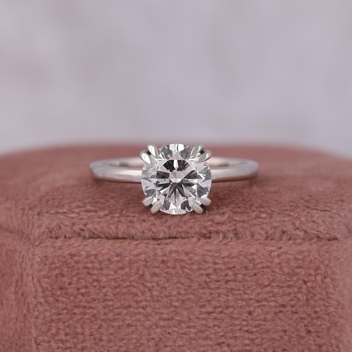 2.00 CT IGI Certified Round Cut Lab Grown Diamond Solitaire Ring