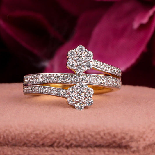 2.00 TCW Round Lab Diamond Art Deco Engagement Ring