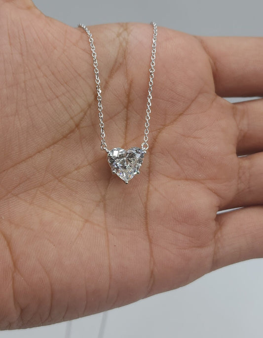 1.90 Ct Diamond Necklace, 14K Gold IGI Certified Lab Grown Diamond Solitaire Pendant