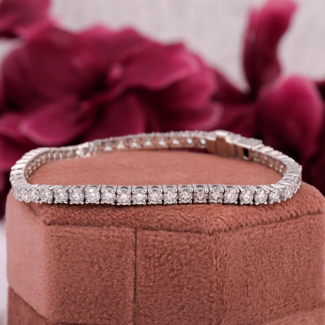 5.00 TCW Round Lab Grown Diamond Tennis Bracelet For Women