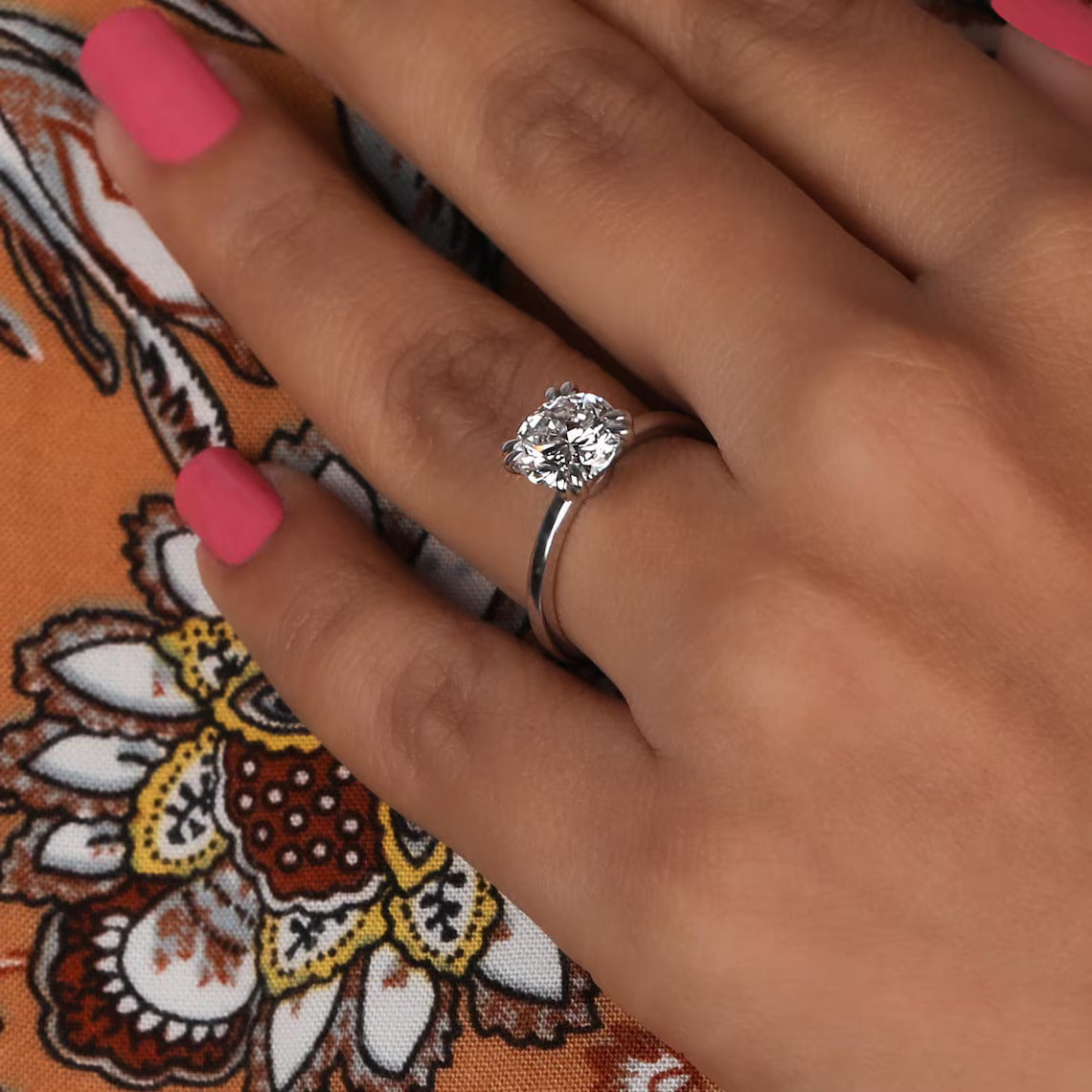 2.00 CT IGI Certified Round Cut Lab Grown Diamond Solitaire Ring