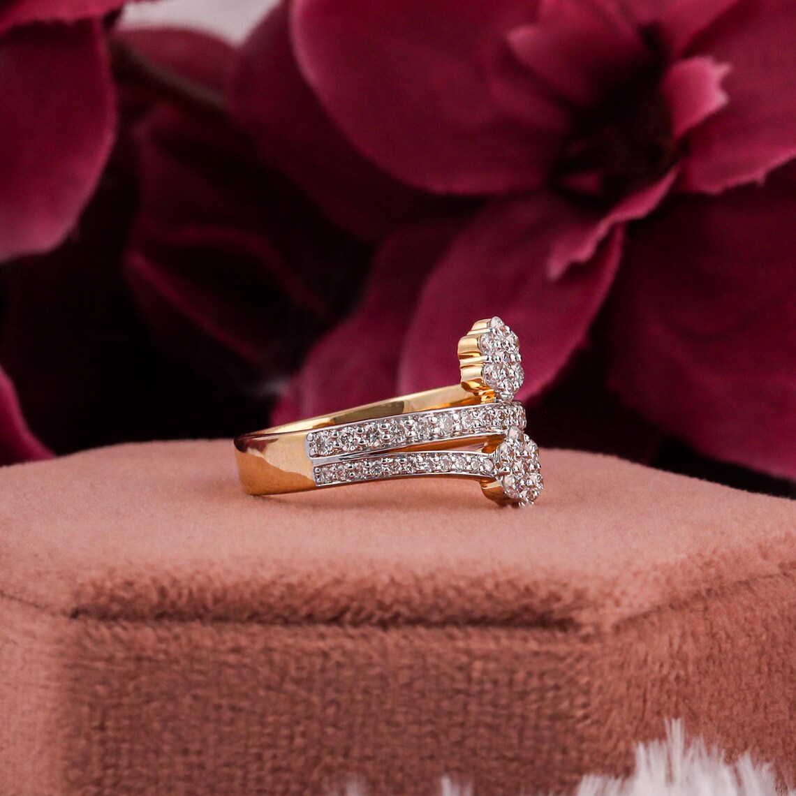 2.00 TCW Round Lab Diamond Art Deco Engagement Ring