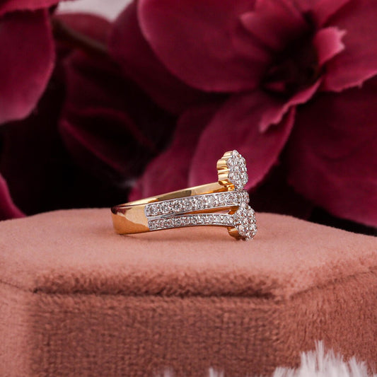 2.00 TCW Round Lab Diamond Art Deco Engagement Ring