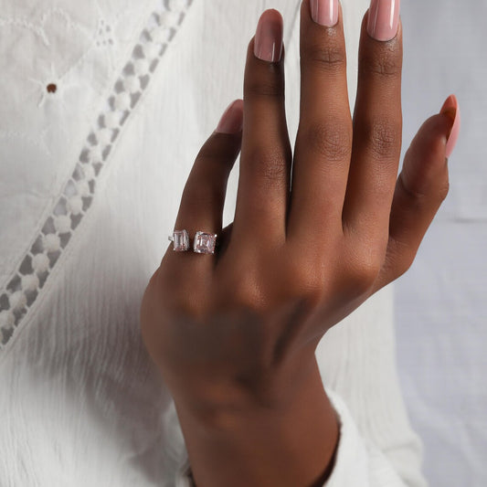 3.00 TCW Lab Grown Diamond Toi Et Moi Engagement Ring