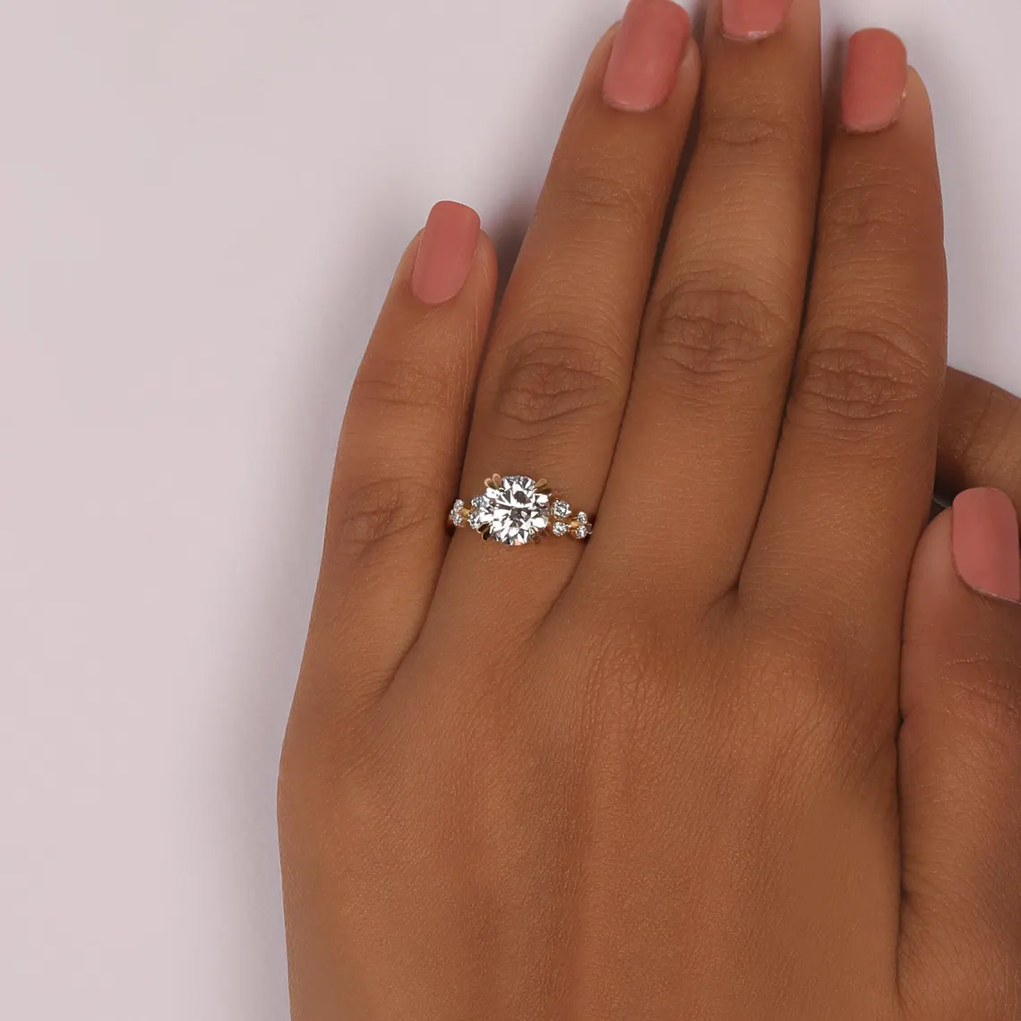 2.00 CT IGI Certified Round Cut Lab Grown Diamond Engagement Ring