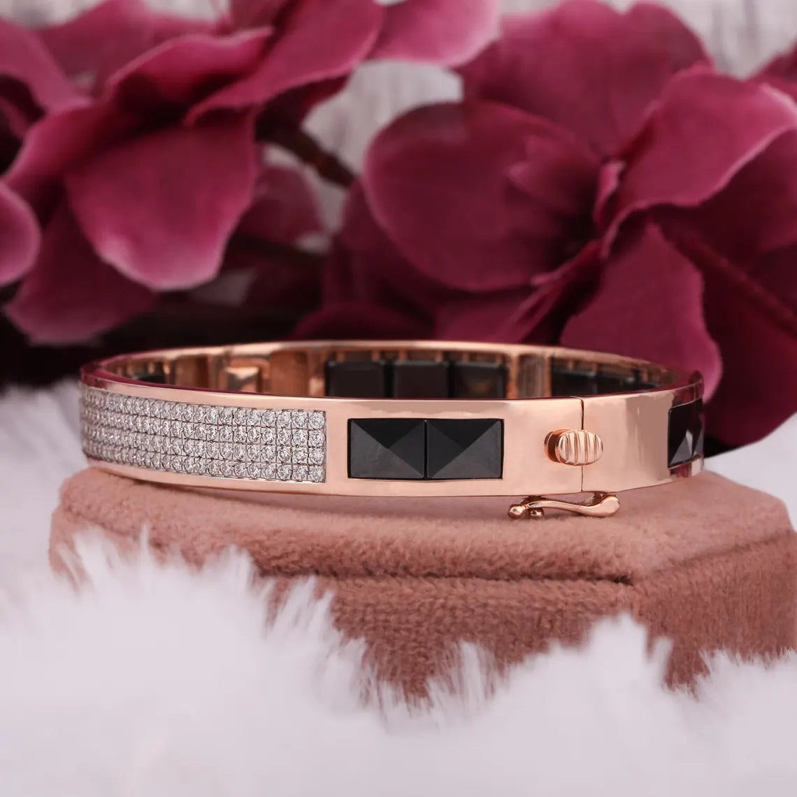 3.00 TCW Round Cut Lab Grown Diamond Bracelet for Men