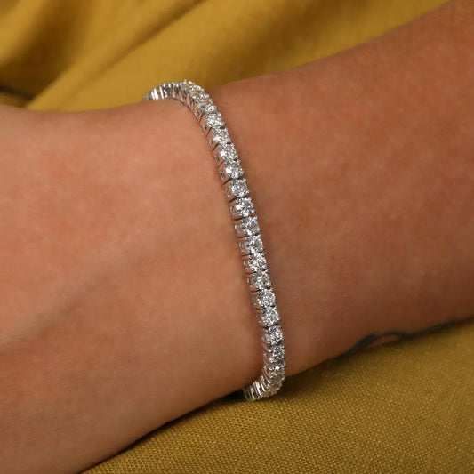 5.00 TCW Round Lab Grown Diamond Tennis Bracelet For Women