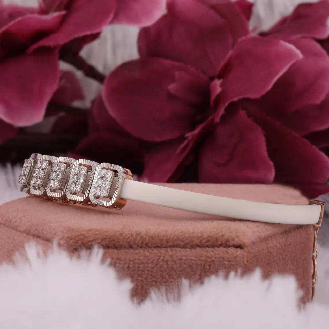 1.50 TCW Round Cut Lab Grown Diamond Tennis Bracelet For Women