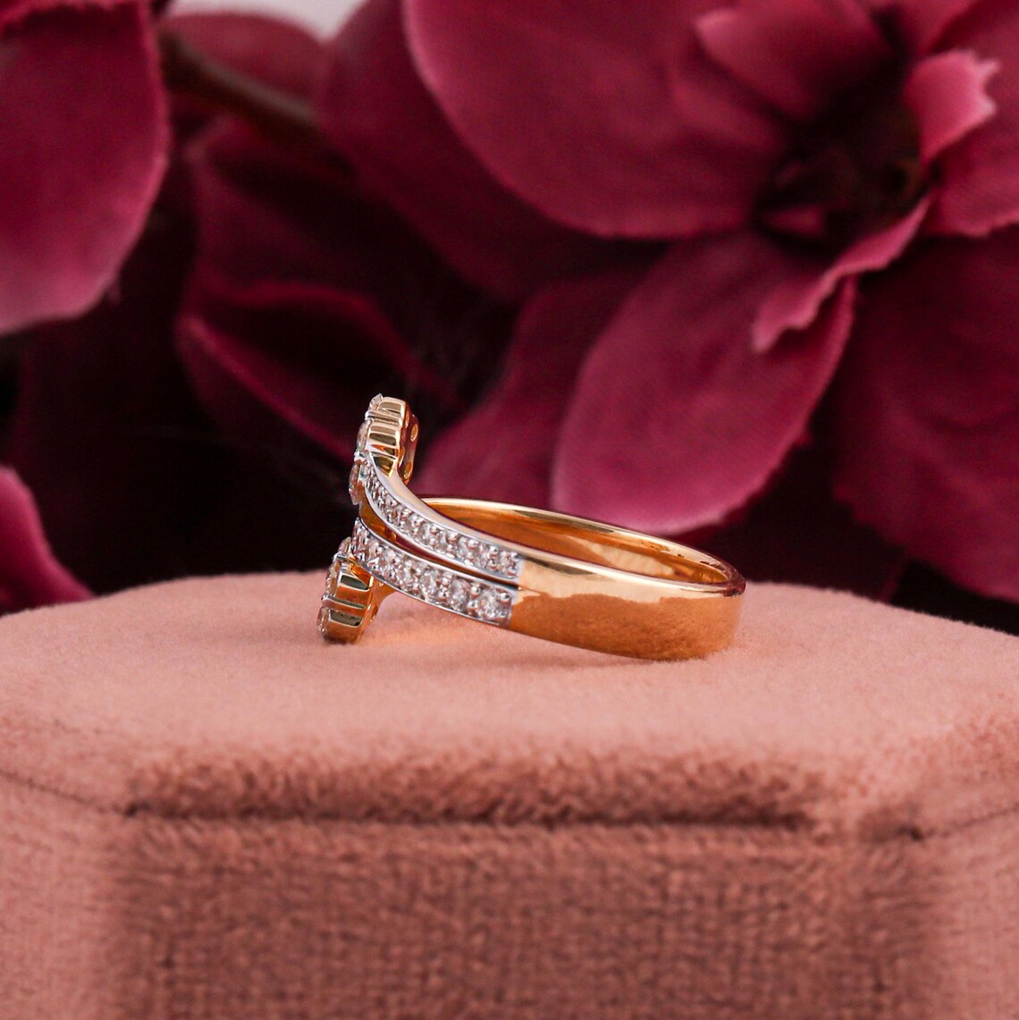 2.00 TCW Round Lab Diamond Art Deco Engagement Ring