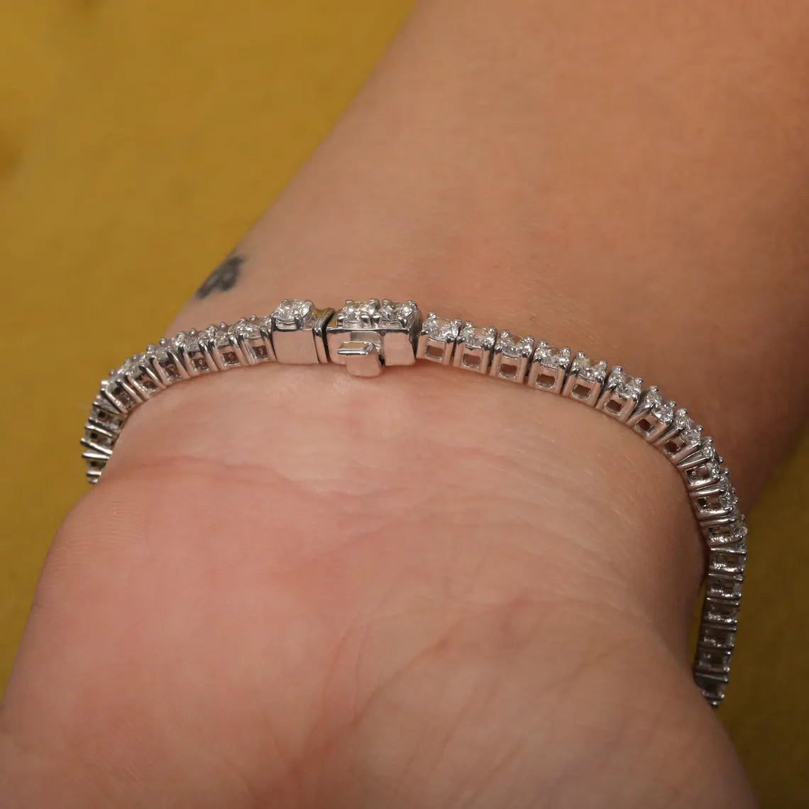 5.00 TCW Round Lab Grown Diamond Tennis Bracelet For Women