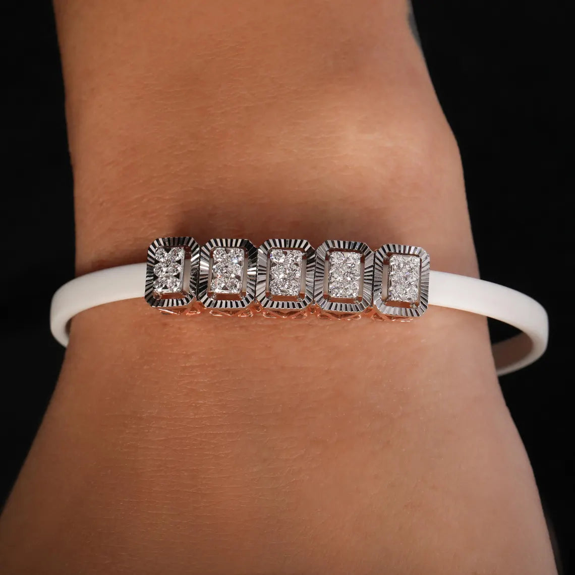 1.50 TCW Round Cut Lab Grown Diamond Tennis Bracelet For Women
