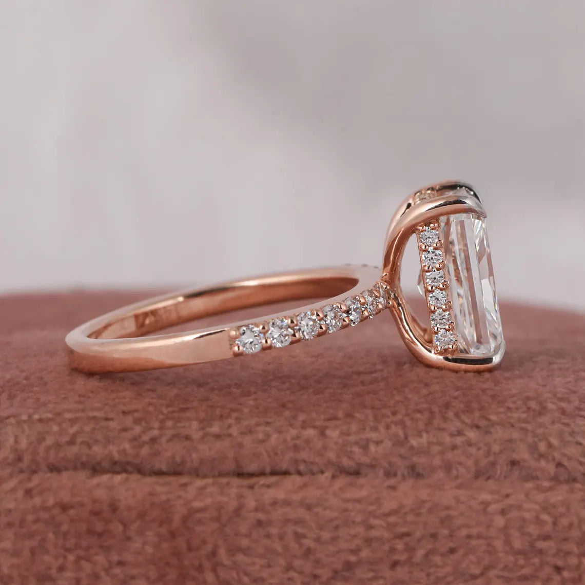 3.00 CT Radiant Cut Lab Grown Diamond Engagement Ring