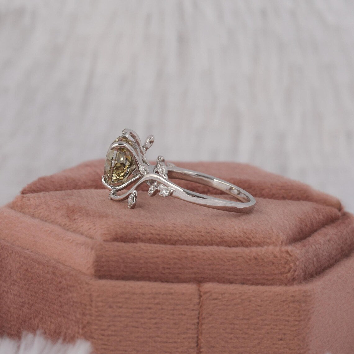 2.50 CT Vintage Heart Shaped Lab Diamond Engagement Ring