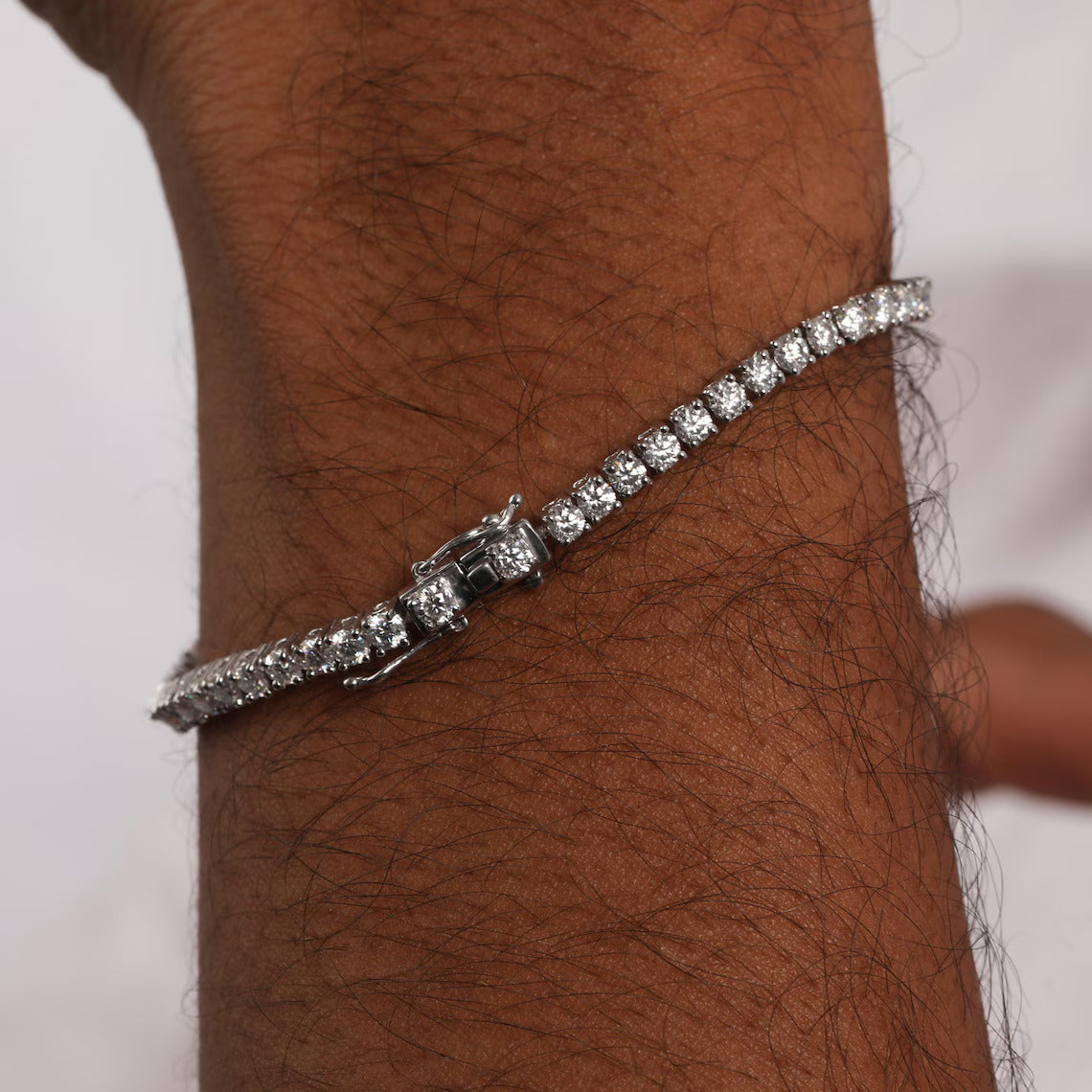 5.80 TCW Round Lab Grown Diamond Prong Set Tennis Bracelet