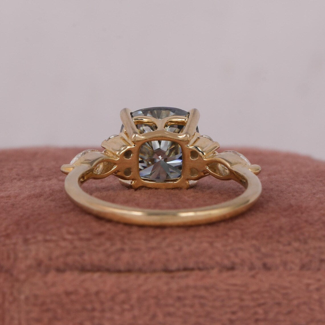 2.00 CT Cushion Cut Lab Grown Diamond Engagement Ring