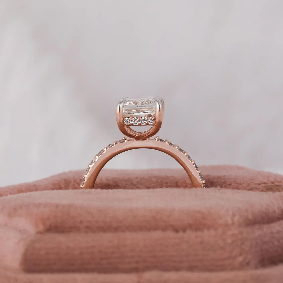 3.00 CT Radiant Cut Lab Grown Diamond Engagement Ring