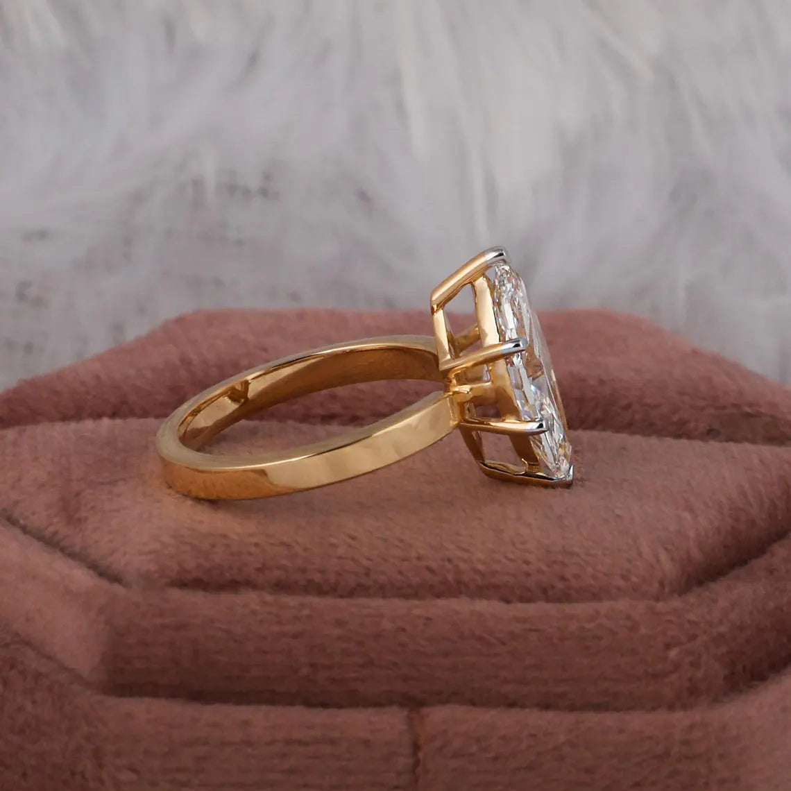 2.00 CT Marquise Cut Lab Grown Diamond Solitaire Engagement Ring