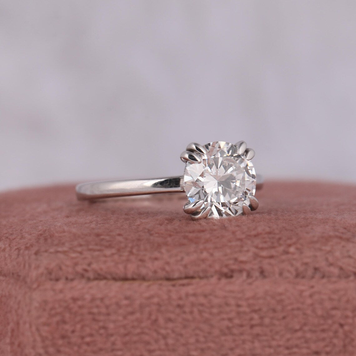 2.00 CT IGI Certified Round Cut Lab Grown Diamond Solitaire Ring