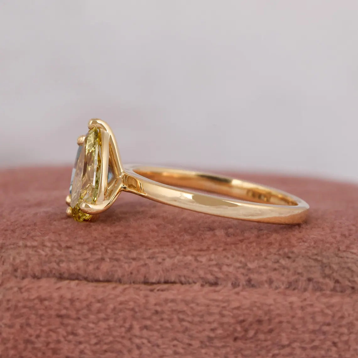 2.00 TCW Fancy Color Lab Grown Diamond Toi Et Moi Ring