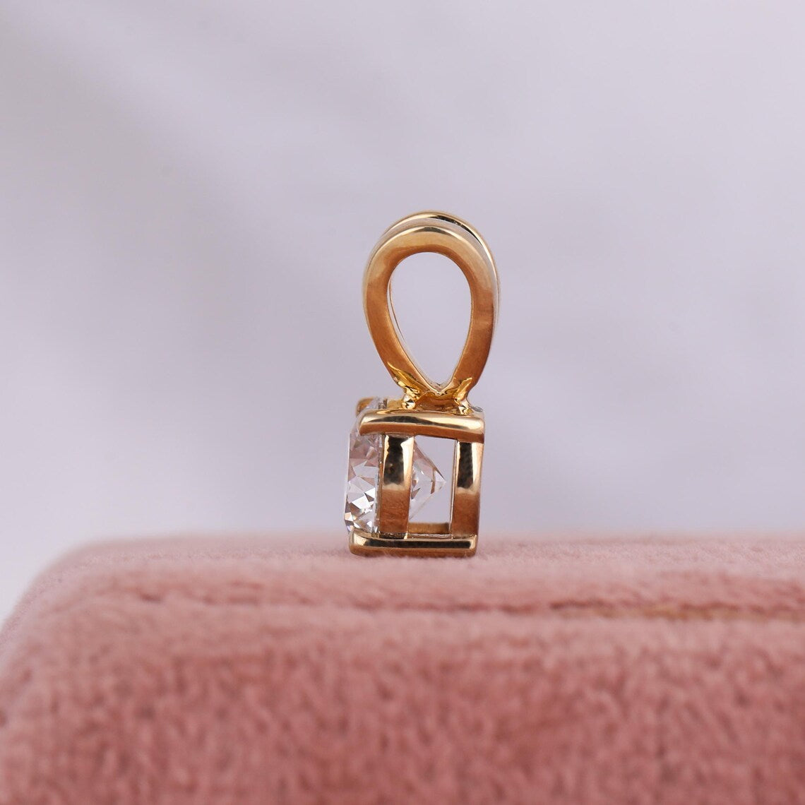 1.00 carat Lab Grown Diamond Solitaire Necklace Pendant