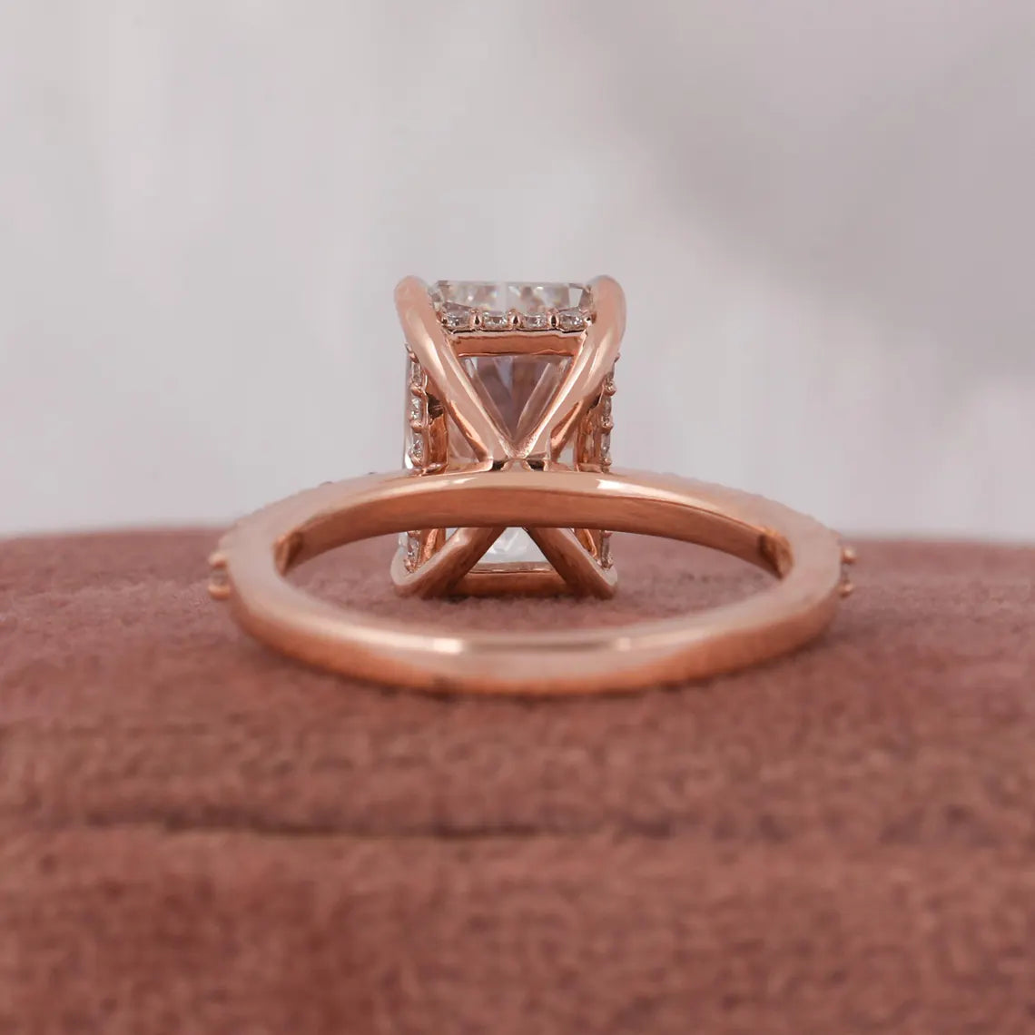 3.00 CT Radiant Cut Lab Grown Diamond Engagement Ring