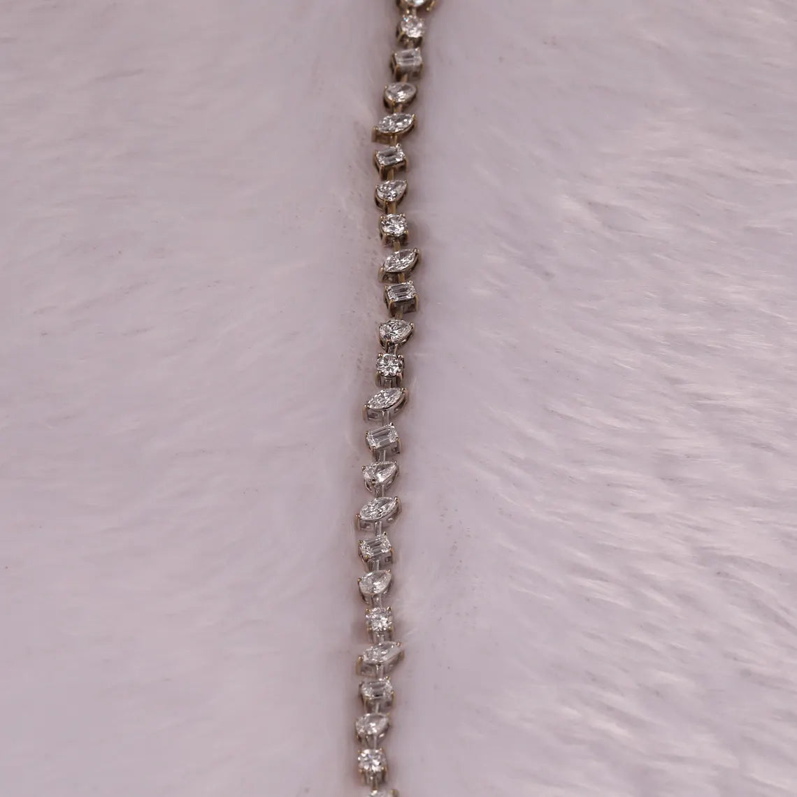 6.00 TCW Multi Cut Lab Grown Diamond Tennis Bracelet