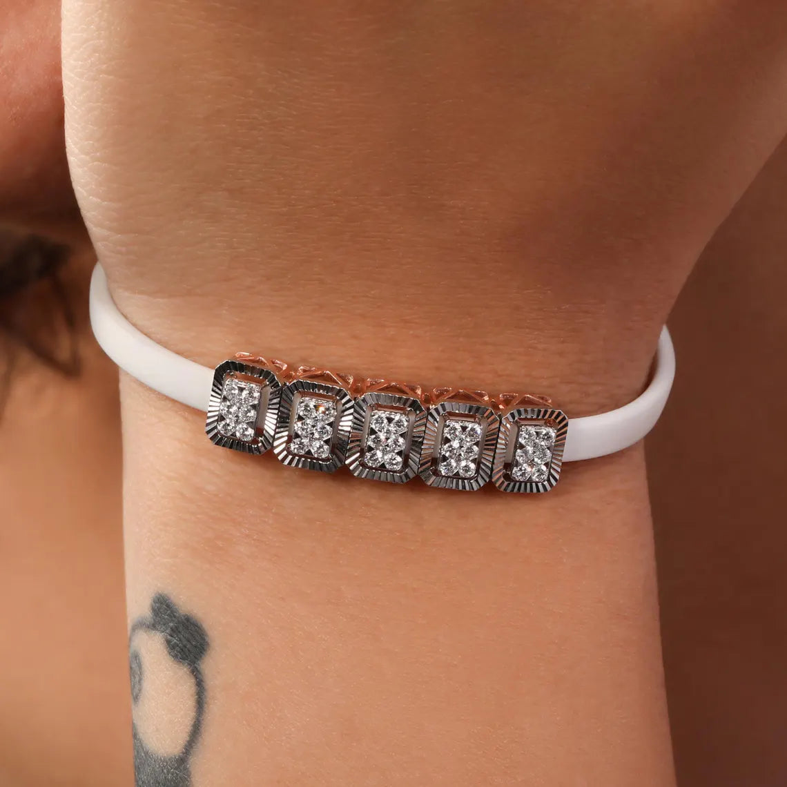 1.50 TCW Round Cut Lab Grown Diamond Tennis Bracelet For Women