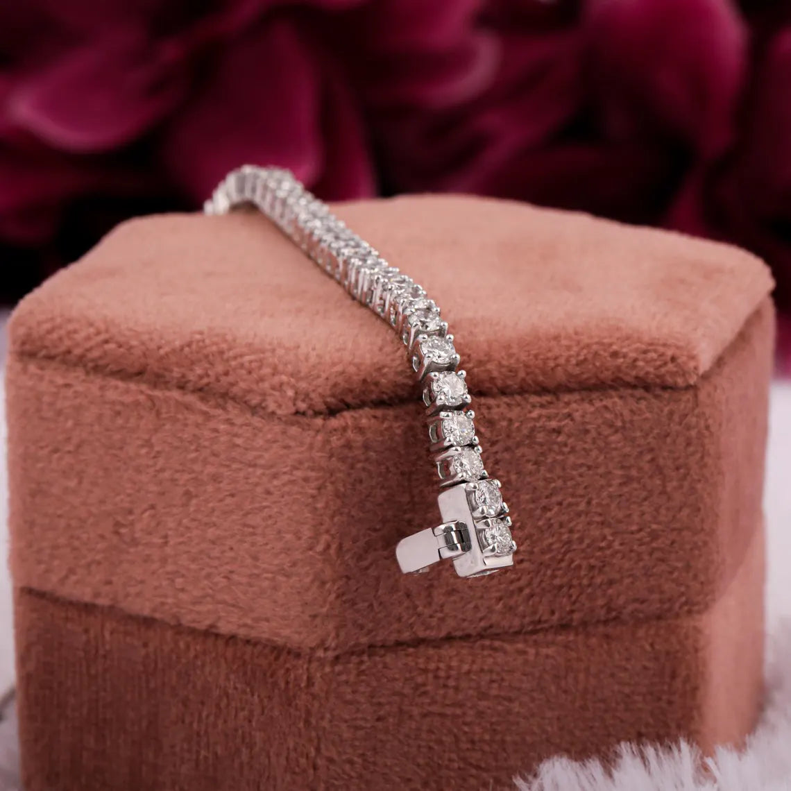 5.00 TCW Round Lab Grown Diamond Tennis Bracelet For Women