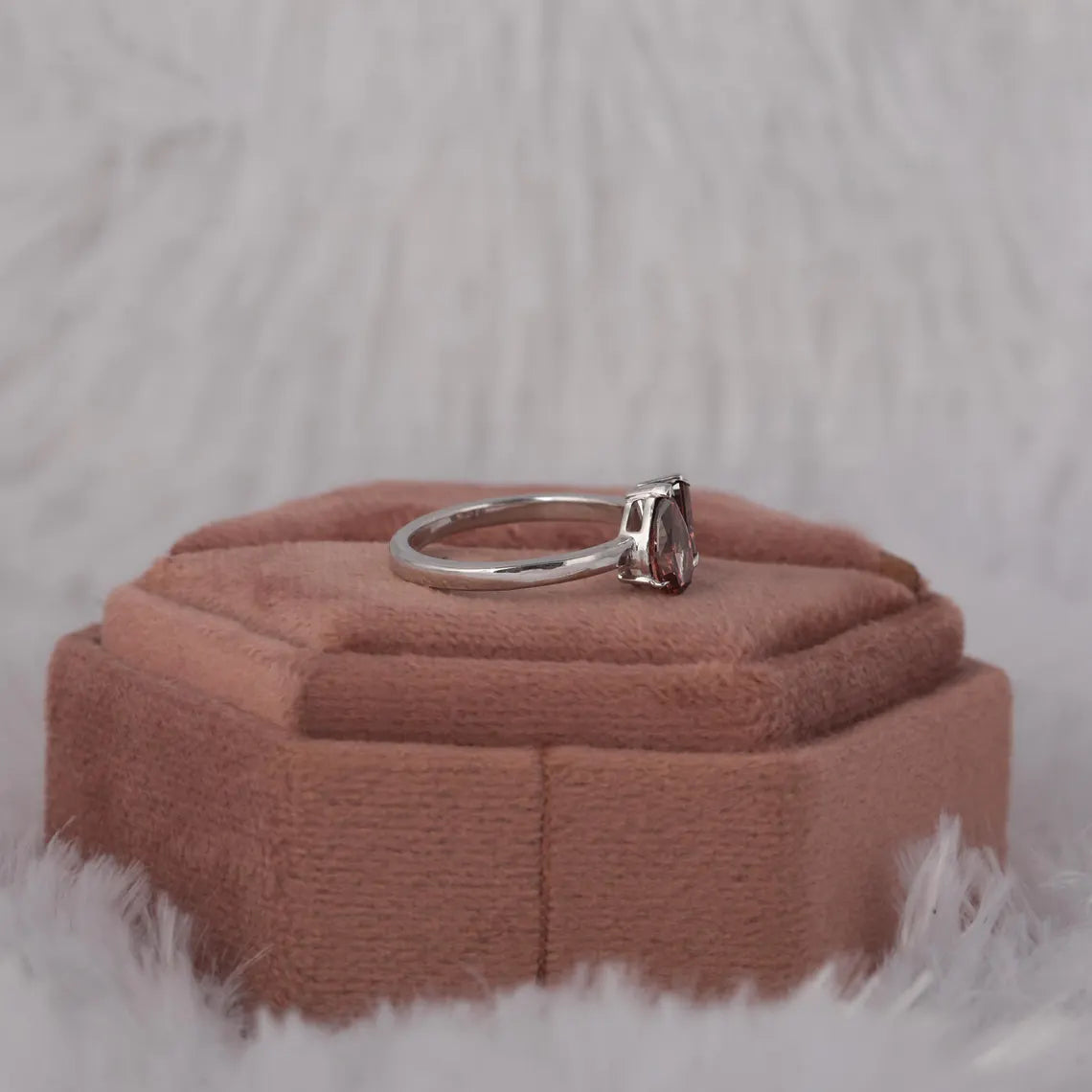 1.40 TCW Radiant & Pear Cut Lab Diamond Toi Et Moi Engagement Ring