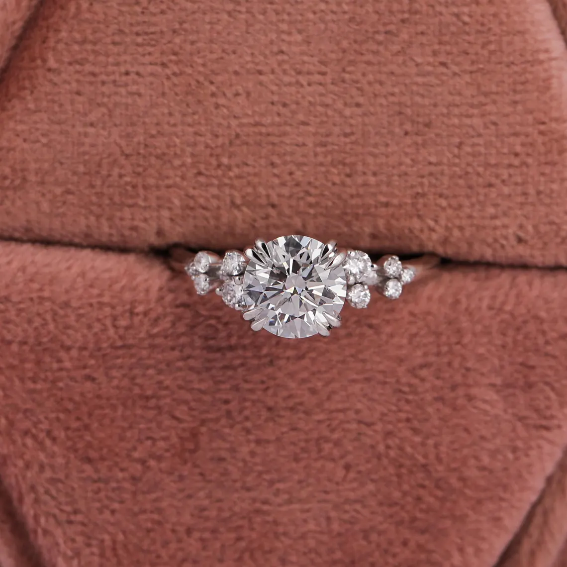 2.00 CT IGI Certified Round Cut Lab Grown Diamond Engagement Ring