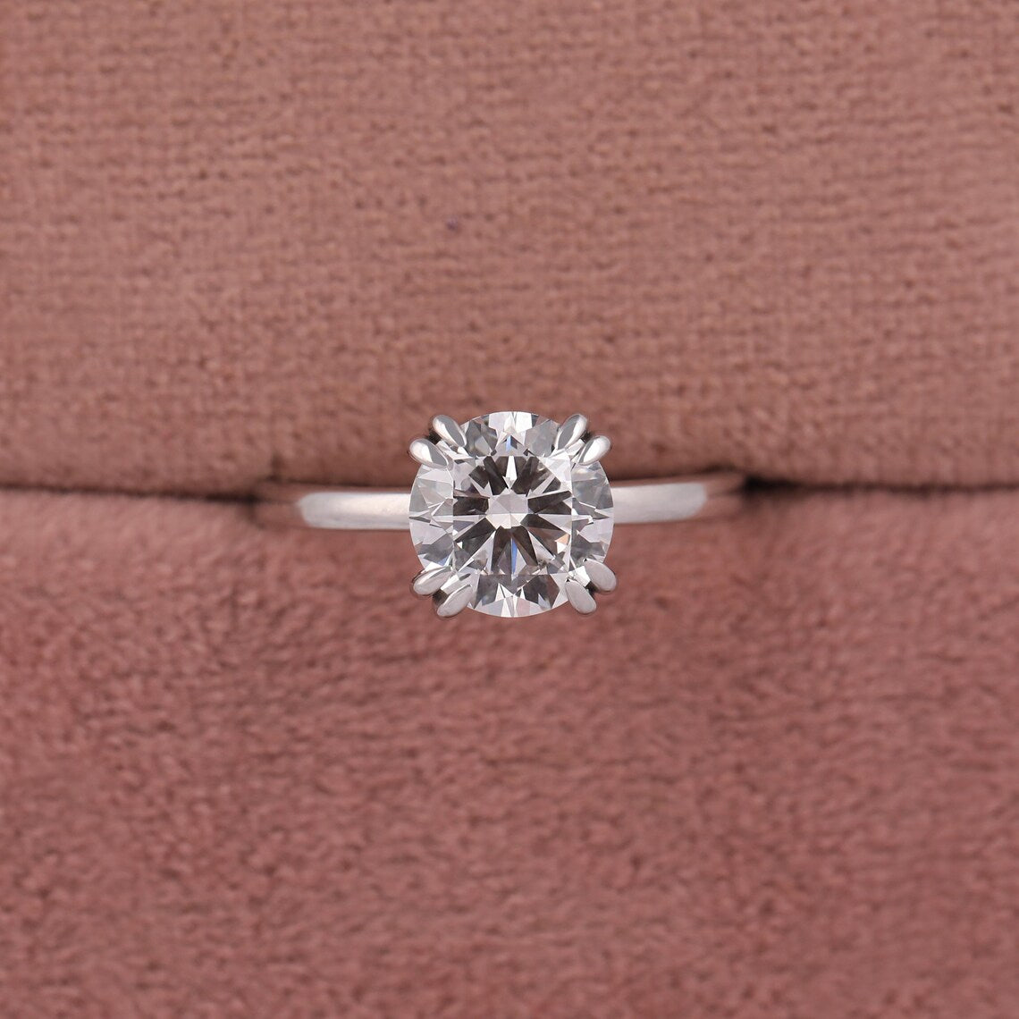 2.00 CT IGI Certified Round Cut Lab Grown Diamond Solitaire Ring