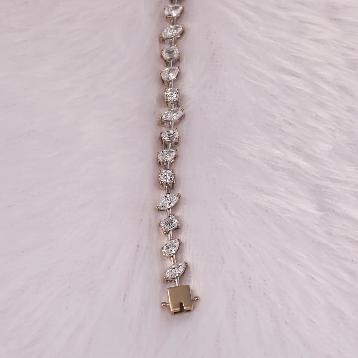 6.00 TCW Multi Cut Lab Grown Diamond Tennis Bracelet