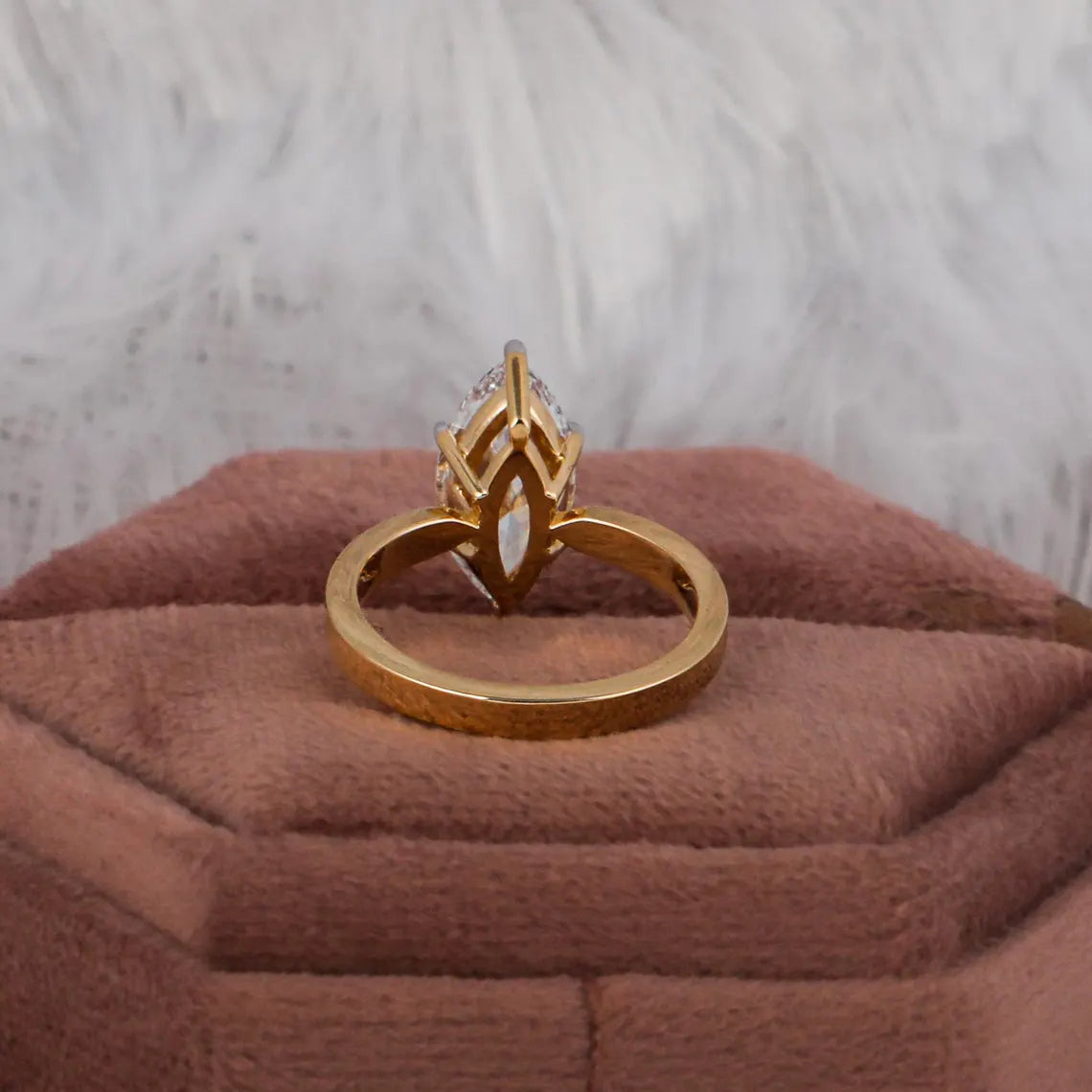 2.00 CT Marquise Cut Lab Grown Diamond Solitaire Engagement Ring