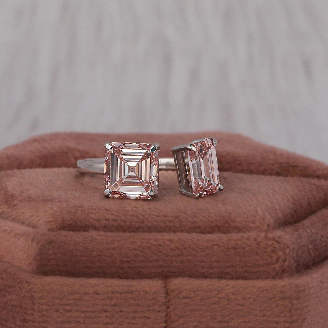 3.00 TCW Lab Grown Diamond Toi Et Moi Engagement Ring