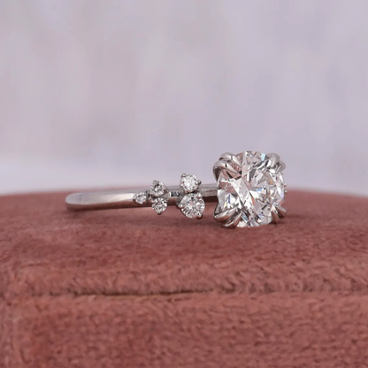 2.00 CT IGI Certified Round Cut Lab Grown Diamond Engagement Ring