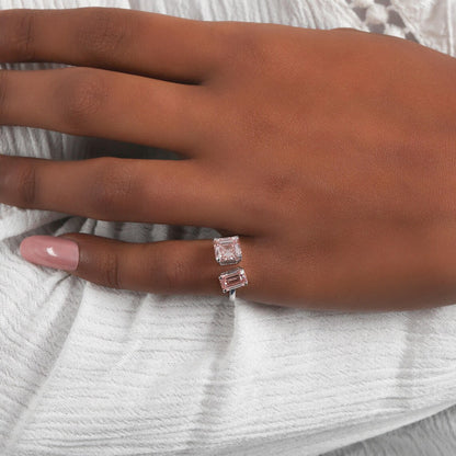 3.00 TCW Lab Grown Diamond Toi Et Moi Engagement Ring
