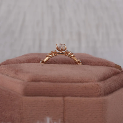 0.50 CT Oval Cut Lab Grown Diamond Engagement Ring