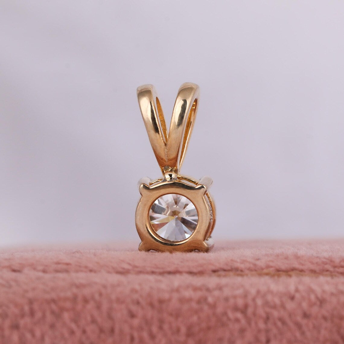 1.00 carat Lab Grown Diamond Solitaire Necklace Pendant