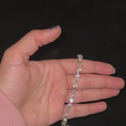 6.00 TCW Multi Cut Lab Grown Diamond Tennis Bracelet
